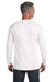 Comfort Colors C4410 Mens Long Sleeve Crewneck T-Shirt w/ Pocket White Back