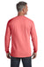 Comfort Colors C4410 Mens Long Sleeve Crewneck T-Shirt w/ Pocket Watermelon Pink Back