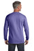 Comfort Colors C4410 Mens Long Sleeve Crewneck T-Shirt w/ Pocket Violet Purple Back
