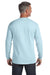 Comfort Colors C4410 Mens Long Sleeve Crewneck T-Shirt w/ Pocket Chambray Blue Back