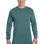 Comfort Colors Mens Long Sleeve Crewneck T-Shirt - Blue Spruce