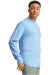 Comfort Colors 6014/C6014 Mens Long Sleeve Crewneck T-Shirt Hydrangra Blue SIde