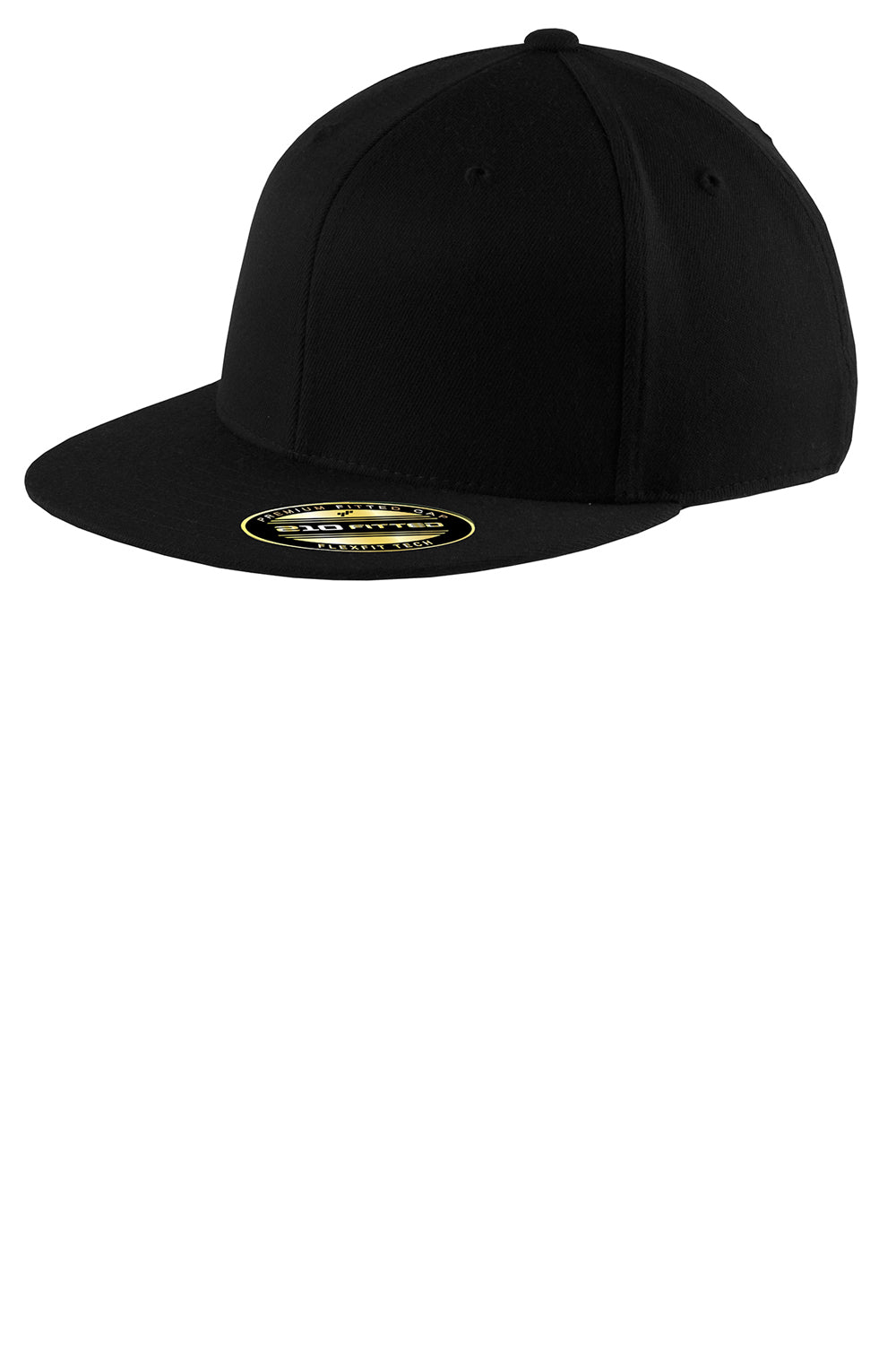 Port Authority C808 Mens Stretch Fit Hat Black Front