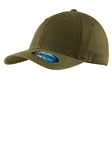 Port Authority C809 Mens Stretch Fit Hat Loden Green Front
