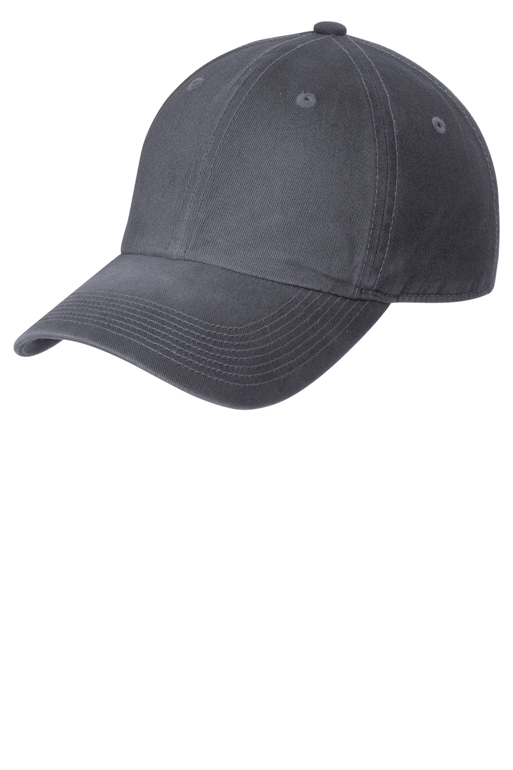 Port Authority C811 Mens Adjustable Hat Charcoal Grey Front