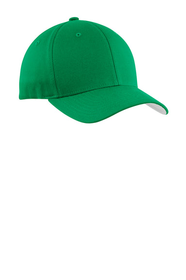 Port Authority C813 Mens Stretch Fit Hat Kelly Green Front