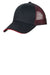 Port Authority C818 Mens Adjustable Hat Black/Red Front