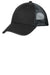 Port Authority C818 Mens Adjustable Hat Black/Silver Front
