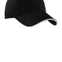 Port Authority Mens Adjustable Hat - Black/White