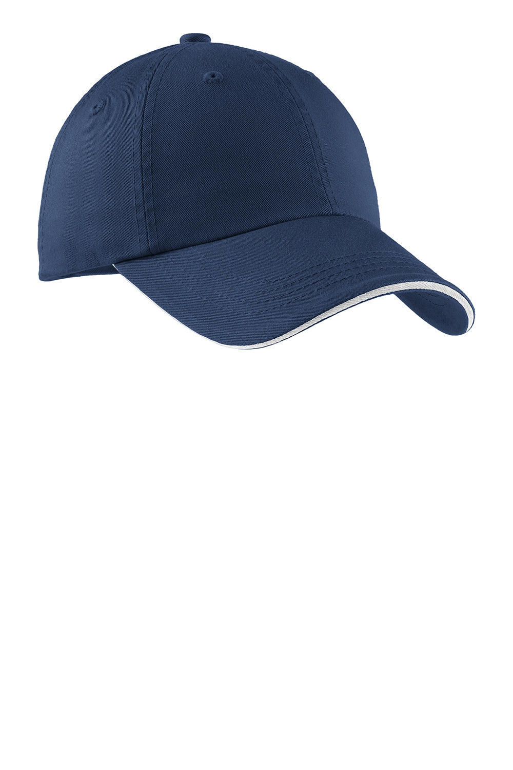 Port Authority C830 Mens Adjustable Hat Ensign Blue/White Front