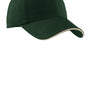 Port Authority Mens Adjustable Hat - Hunter Green/Stone
