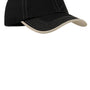 Port Authority Mens Adjustable Hat - Black/Stone