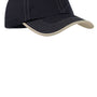 Port Authority Mens Adjustable Hat - Navy Blue/Light Sand