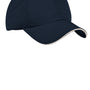 Port Authority Mens Dry Zone Moisture Wicking Adjustable Hat - Classic Navy Blue/White