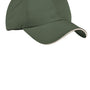 Port Authority Mens Dry Zone Moisture Wicking Adjustable Hat - Olive Green/Stone