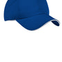 Port Authority Mens Dry Zone Moisture Wicking Adjustable Hat - Royal Blue/White