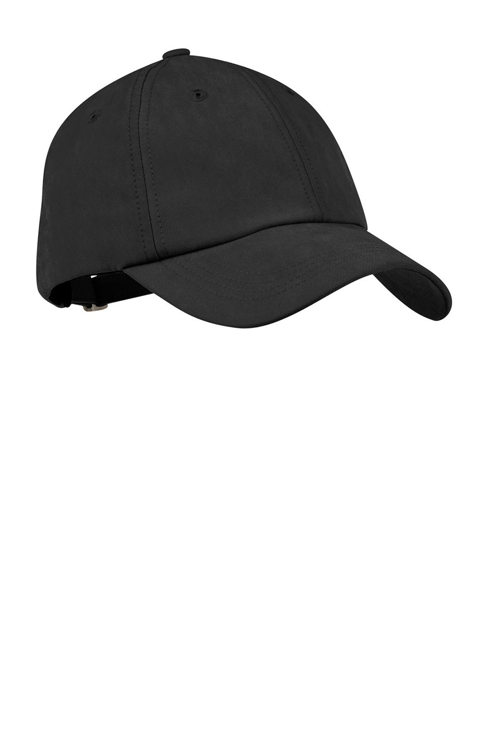 Port Authority C850 Mens Moisture Wicking Adjustable Hat Black Front