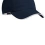 Port Authority Mens Cool Max Moisture Wicking Adjustable Hat - Navy Blue/White