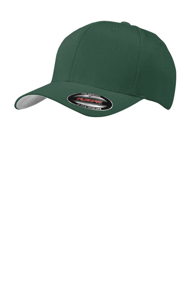 Port Authority C865 Mens Stretch Fit Hat Forest Green Front