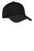 Port Authority C868 Mens Moisture Wicking Adjustable Hat Black Front