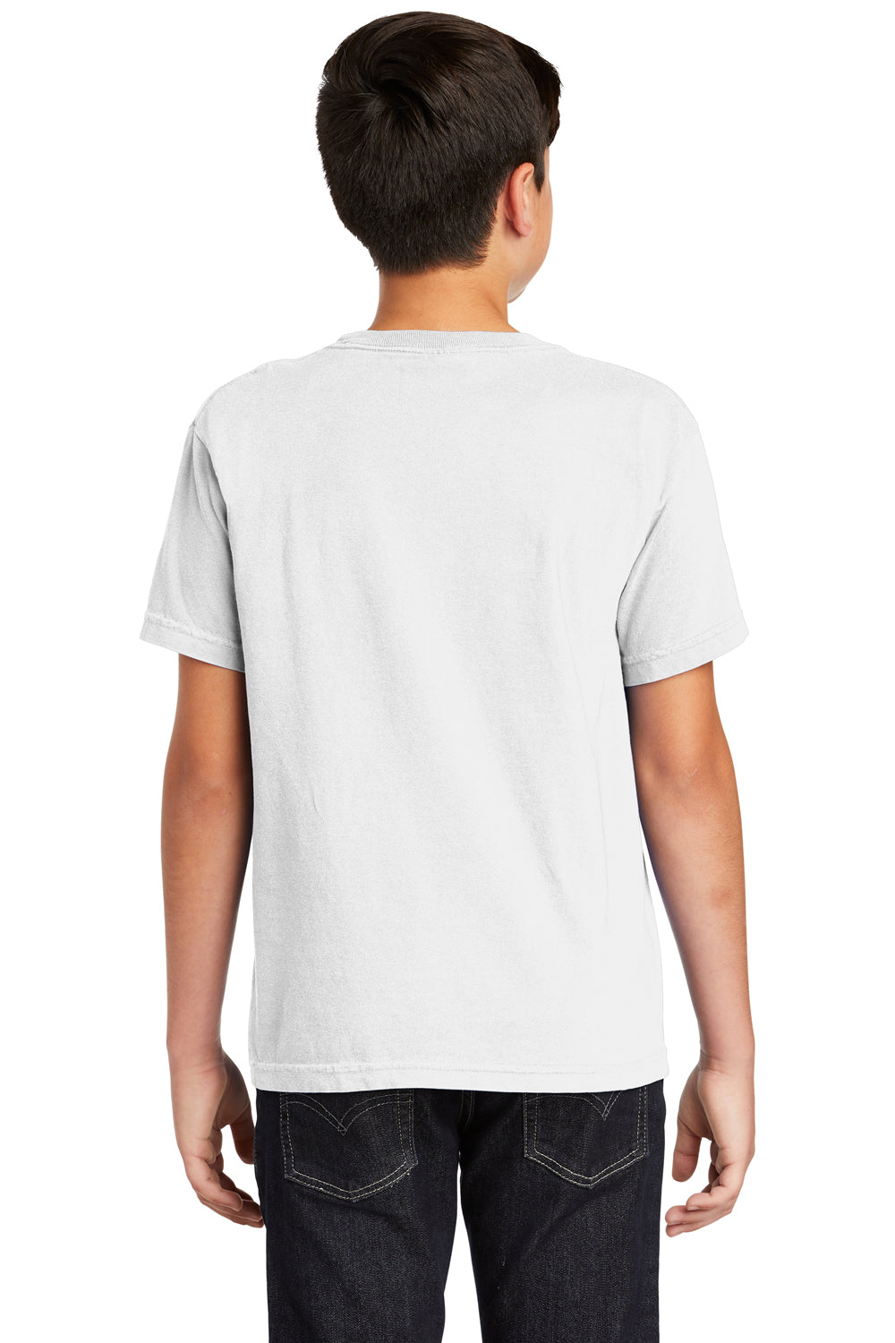 Comfort Colors C9018 Youth Short Sleeve Crewneck T-Shirt White Back