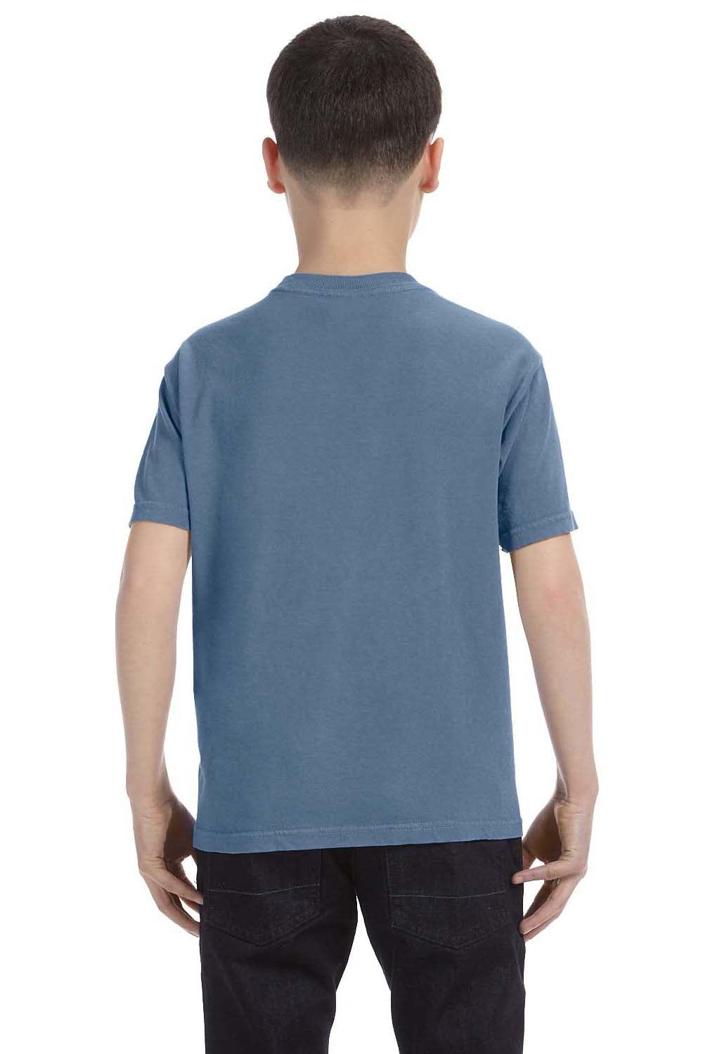 Comfort Colors C9018 Youth Short Sleeve Crewneck T-Shirt Blue Jean Back