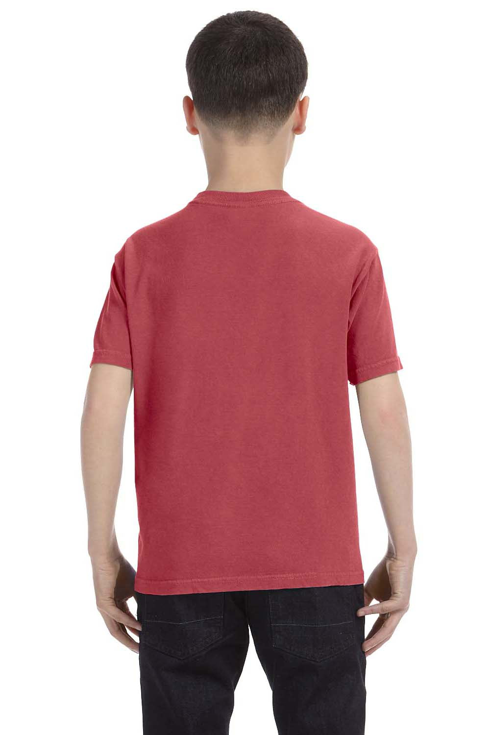 Comfort Colors C9018 Youth Short Sleeve Crewneck T-Shirt Crimson Red Back