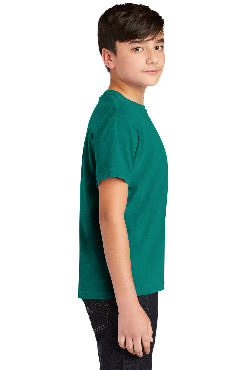 Comfort Colors C9018 Youth Short Sleeve Crewneck T-Shirt Seafoam Green Side