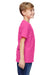Comfort Colors C9018 Youth Short Sleeve Crewneck T-Shirt Neon Pink Side