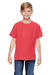 Comfort Colors C9018 Youth Short Sleeve Crewneck T-Shirt Neon Red Orange Front