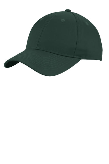 Port Authority C913 Mens Moisture Wicking Adjustable Hat Dark Green Front
