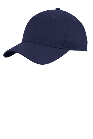 Port Authority C913 Mens Moisture Wicking Adjustable Hat Navy Blue Front