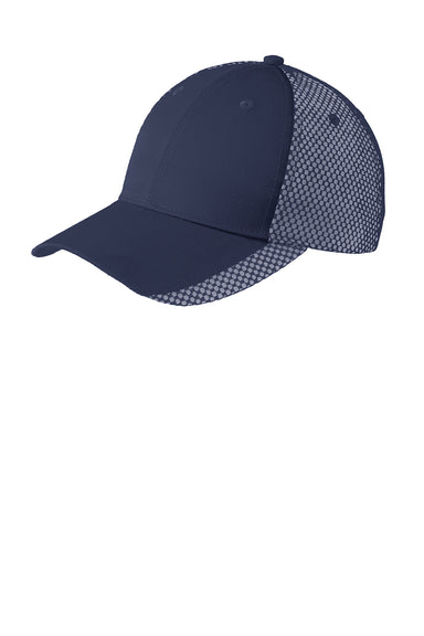 Port Authority C923 Mens Adjustable Hat Navy Blue Front