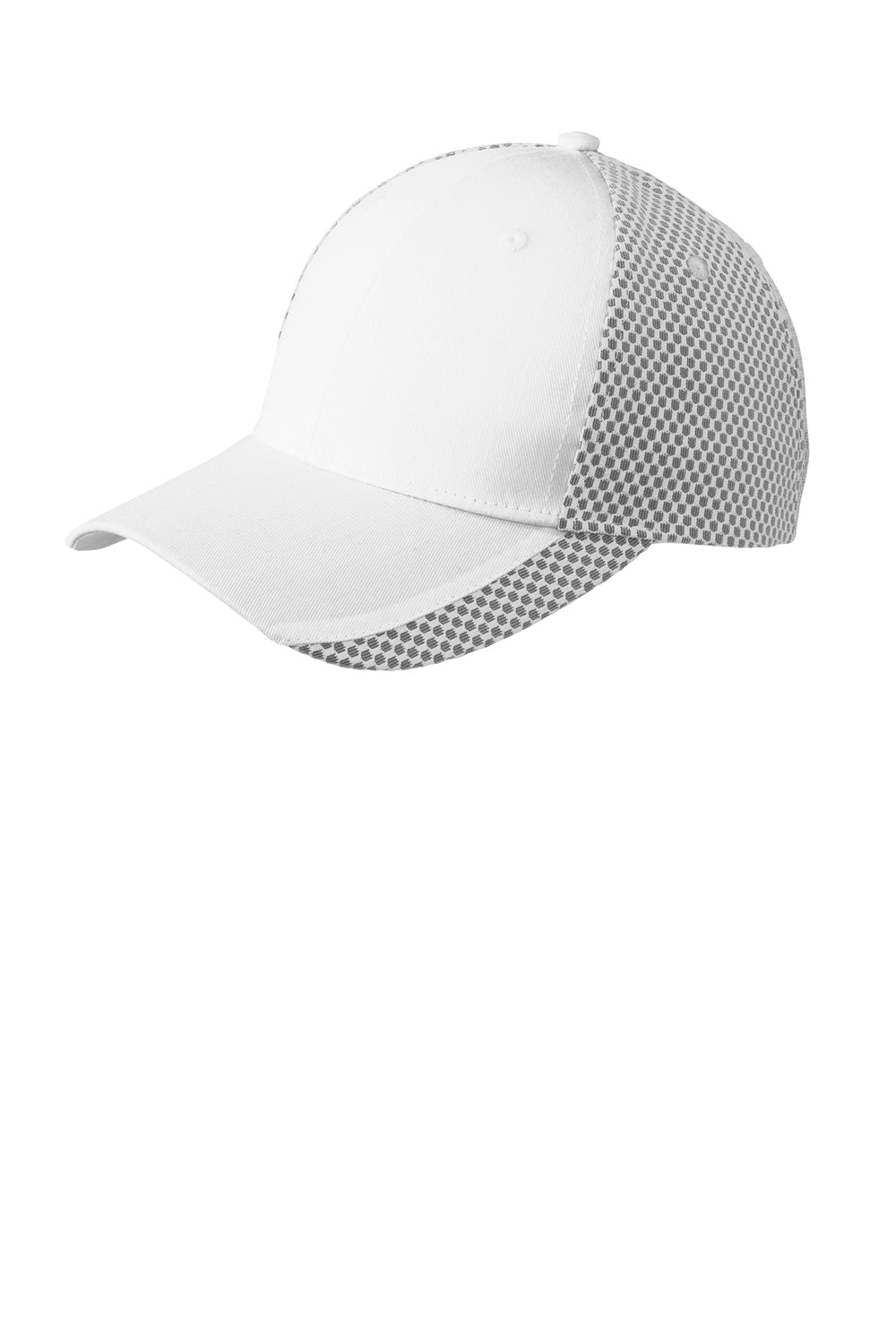 Port Authority C923 Mens Adjustable Hat White Front