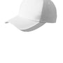 Port Authority Mens Adjustable Hat - White/Black