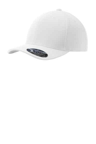 Port Authority C934 Mens Stretch Fit Hat White Front