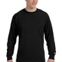 Champion Mens Long Sleeve Crewneck T-Shirt - Black