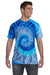 Tie-Dye CD100 Mens Short Sleeve Crewneck T-Shirt Blue Jerry Front