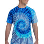 Tie-Dye Mens Short Sleeve Crewneck T-Shirt - Blue Jerry