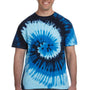 Tie-Dye Mens Short Sleeve Crewneck T-Shirt - Blue Ocean