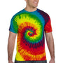 Tie-Dye Mens Short Sleeve Crewneck T-Shirt - Reactive Rainbow
