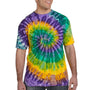 Tie-Dye Mens Short Sleeve Crewneck T-Shirt - Mardi Gras