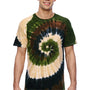 Tie-Dye Mens Short Sleeve Crewneck T-Shirt - Camo Swirl - Closeout