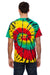 Tie-Dye CD100 Mens Short Sleeve Crewneck T-Shirt Rasta Web Back