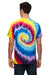 Tie-Dye CD100 Mens Short Sleeve Crewneck T-Shirt Carnival Back