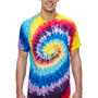 Tie-Dye Mens Short Sleeve Crewneck T-Shirt - Carnival