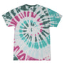 Tie-Dye Mens Short Sleeve Crewneck T-Shirt - Everglades