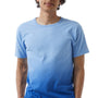 Champion Mens Dip Dye Short Sleeve Crewneck T-Shirt - Royal Blue Ombre