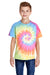 Tie-Dye CD100Y Youth Short Sleeve Crewneck T-Shirt Eternity Front