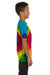 Tie-Dye CD100Y Youth Short Sleeve Crewneck T-Shirt Reactive Rainbow Side
